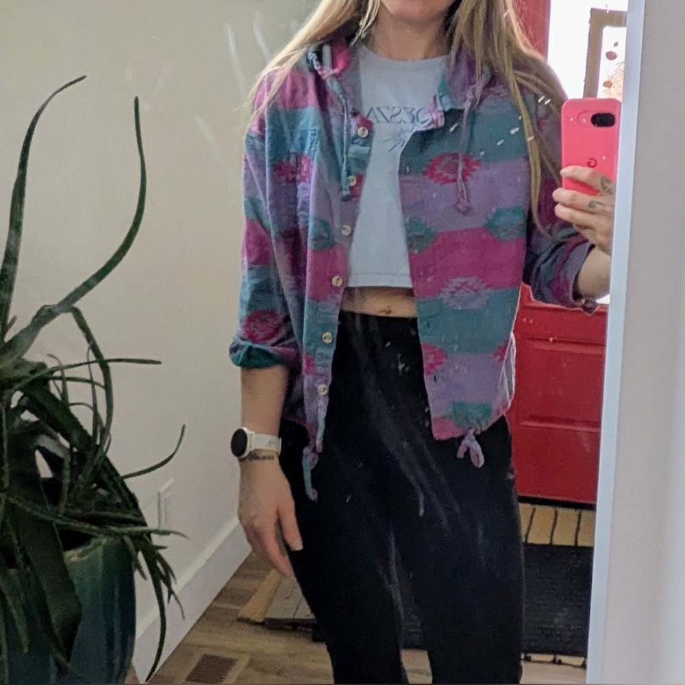 90s 100% Cotton Shacket - Picture 2 of 12